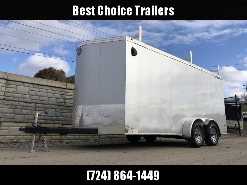 2020 Wells Cargo 7x16' Road Force Enclosed Contractor Trailer 7000# GVW * CHARCOAL * CONTRACTOR PACKAGE * 3 LADDER RACKS * 3/4" WALLS * SCREWLESS .030 EXTERIOR * 1 PC ALUM ROOF * 6'6" HEIGHT * TUBE STUDS * RV DOOR * ARMOR GUARD * EXTENDED TRIPLE TUBE TONG 2020 Wells Cargo 7x16' Road Force Enclosed Contractor Trailer 7000# GVW * CHARCOAL * CONTRACTOR PACKAGE * 3 LADDER RACKS * 3/4" WALLS * SCREWLESS .030 EXTERIOR * 1 PC ALUM ROOF * 6'6" HEIGHT * TUBE STUDS * RV DOOR * ARMOR GUARD * EXTENDED TRIPLE TUBE TONG