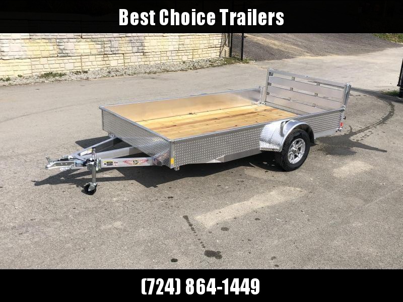 2021 H and H 5x10' Aluminum Solid Side Utility Landscape Trailer 2990# GVW * SOLID ALUMINUM DIA PLATE SIDES * BI FOLD GATE * ALUMINUM WHEELS * TRIPLE TUBE TONGUE * TUBE TONGUE * SWIVEL JACKS * STAKE POCKETS * EXTENDED 54" GATE 2021 H and H 5x10' Aluminum Solid Side Utility Landscape Trailer 2990# GVW * SOLID ALUMINUM DIA PLATE SIDES * BI FOLD GATE * ALUMINUM WHEELS * TRIPLE TUBE TONGUE * TUBE TONGUE * SWIVEL JACKS * STAKE POCKETS * EXTENDED 54" GATE