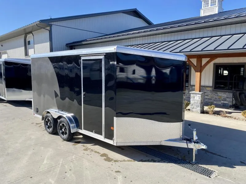 2026 NEO Trailers 7.5x14' NAMR Aluminum Enclosed Powersports Trailer 7000# GVW * PEWTER & CHARCOAL 2-TONE * TORSION SUSPENSION * VINYL WALLS * 7' HEIGHT - UTV PKG * ALUMINUM WHEELS * TIE DOWN SYSTEM * NXP CABLELESS RAMP DOOR