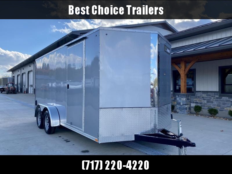 2023 ITI Cargo 7x16' Enclosed Cargo Trailer 7000# GVW * 7' HEIGHT * SILVER EXTERIOR * .030 SEMI-SCREWLESS * 6'6" INTERIOR * 1PC ALUMINUM ROOF * 24" STONEGUARD * TRUCKBED LINER ON SILLS/TONGUE * RV DOOR 2023 ITI Cargo 7x16' Enclosed Cargo Trailer 7000# GVW * 7' HEIGHT * SILVER EXTERIOR * .030 SEMI-SCREWLESS * 6'6" INTERIOR * 1PC ALUMINUM ROOF * 24" STONEGUARD * TRUCKBED LINER ON SILLS/TONGUE * RV DOOR