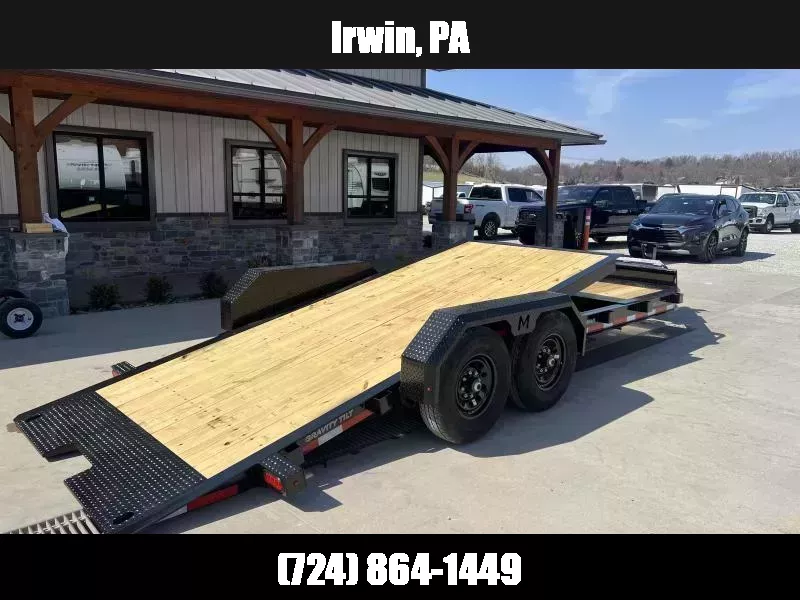 2026 Moritz 7x22' Gravity Tilt Equipment Trailer 14000# GVW
