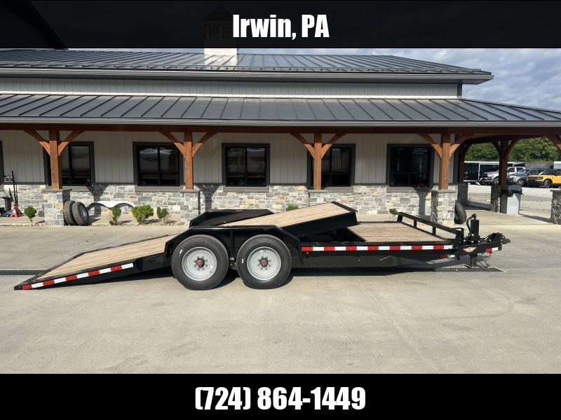 NEW H&H 102x20' Gravity Tilt Equipment Trailer 16000# GVW * 8000# AXLES * 17.5" RUBBER * 8" FRAME UPGRADE * 102" DECK OUTRIGGERS W/ DRIVE OVER FENDERS * SPLIT DECK 16+4' * 12K JACK * DROP AXLES/LOW LOAD ANGLE * HD FENDERS * ADJUSTABLE COUPLER 1750183912