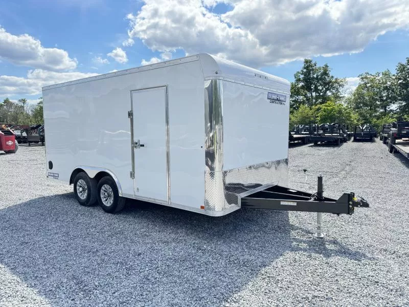 2026 Sure-Trac 8.5x16' Enclosed Contractor Pro 9900# GVW * WHITE EXTERIOR * COMMERCIAL ENCLOSED TRAILER * 5200# AXLES * HD RAMP DOOR * INTEGRATED KNIFE EDGE * TORSION * SCREWLESS * BACKUP LIGHTS * EXT TONGUE * ADJUSTABLE COUPLER * BULLNOSE