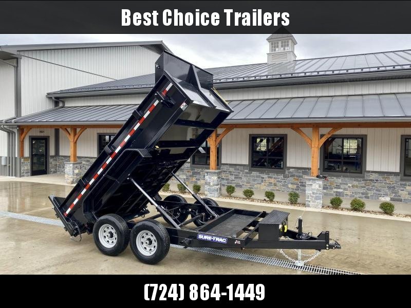 2023 Sure-Trac 7x12' Dump Trailer 12000# GVW * TARP KIT * DUAL PISTON * FRONT/REAR BULKHEAD * INTEGRATED KEYWAY * 2' SIDES * UNDERBODY TOOL TRAY * ADJUSTABLE COUPLER * 110V CHARGER * UNDERMOUNT RAMPS * COMBO GATE * 7K DROP LEG JACK 2023 Sure-Trac 7x12' Dump Trailer 12000# GVW * TARP KIT * DUAL PISTON * FRONT/REAR BULKHEAD * INTEGRATED KEYWAY * 2' SIDES * UNDERBODY TOOL TRAY * ADJUSTABLE COUPLER * 110V CHARGER * UNDERMOUNT RAMPS * COMBO GATE * 7K DROP LEG JACK