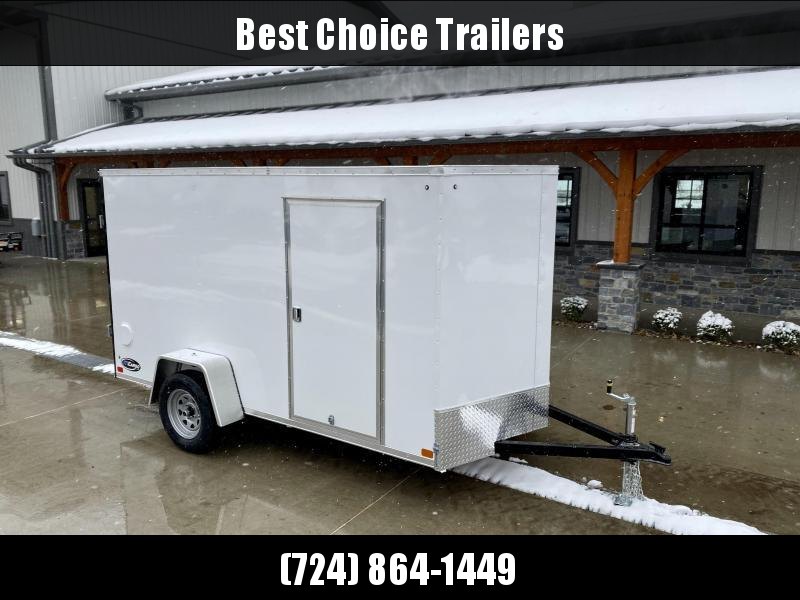 2021 ITI Cargo 7x12' Enclosed Cargo Trailer 2990# GVW * WHITE EXTERIOR * .030 SEMI-SCREWLESS * 1 PC ROOF * 3/8" WALLS * 3/4" FLOOR * 16" STONEGUARD * HIGH GLOSS PAINTED FRAME 2021 ITI Cargo 7x12' Enclosed Cargo Trailer 2990# GVW * WHITE EXTERIOR * .030 SEMI-SCREWLESS * 1 PC ROOF * 3/8" WALLS * 3/4" FLOOR * 16" STONEGUARD * HIGH GLOSS PAINTED FRAME