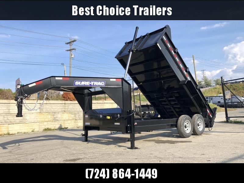2023 Sure-Trac 7x16' 14000# Low Profile HD GOOSENECK Dump Trailer * TELESCOPIC HOIST * TARP KIT * 7 GAUGE FLOOR * DUAL HYDRAULIC JACKS 2023 Sure-Trac 7x16' 14000# Low Profile HD GOOSENECK Dump Trailer * TELESCOPIC HOIST * TARP KIT * 7 GAUGE FLOOR * DUAL HYDRAULIC JACKS