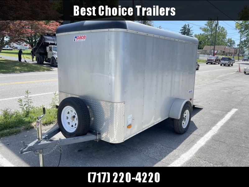 USED Pace American 5x10 Enclosed Cargo Trailer 2990# GVW * RAMP DOOR * SPARE TIRE * E-TRACK USED Pace American 5x10 Enclosed Cargo Trailer 2990# GVW * RAMP DOOR * SPARE TIRE * E-TRACK