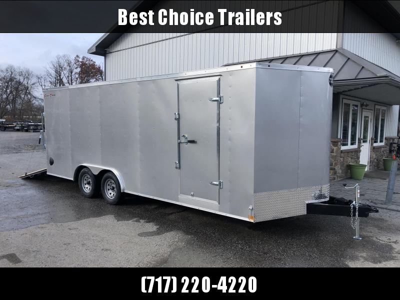 2021 Wells Cargo 8.5x24' Fastrac DELUXE Enclosed Car Trailer 9990# GVW * SILVER EXTERIOR * 5200# AXLES * RAMP DOOR * .030 METAL 2021 Wells Cargo 8.5x24' Fastrac DELUXE Enclosed Car Trailer 9990# GVW * SILVER EXTERIOR * 5200# AXLES * RAMP DOOR * .030 METAL