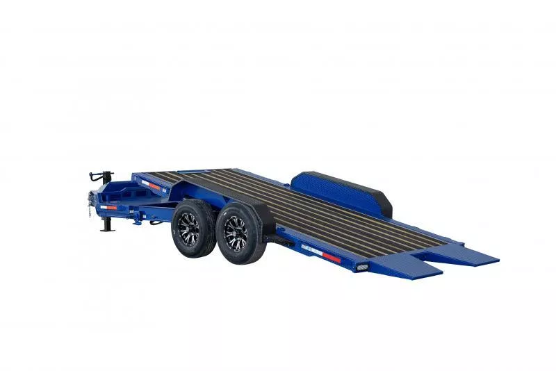2026 RawMaxx 7x20' Gravity Tilt Equipment Trailer 14000# GVW * 16+4' SPLIT DECK * 8" I-BEAM FRAME * TORSION SUSPENSION * TOOLBOX * WINCH PLATE + ROLLER * HYDRAULIC CONTROL VALVE * DEXTER AXLES * RUBRAIL/STAKE POCKETS/D-RINGS