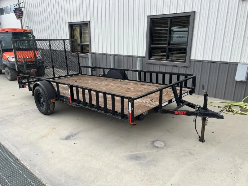 USED Reiser Trailers 7X14 2990 GVW Utility Trailer * ATV SIDE RAMPS * D-RINGS * STAKE POCKETS * 