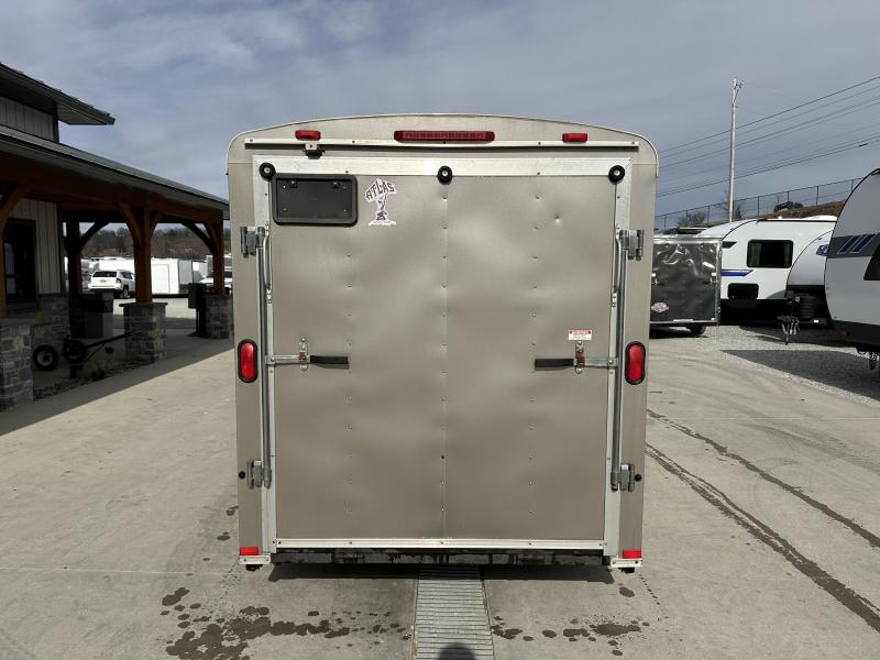 USED 2011 Atlas 6x12' Enclosed Cargo Trailer 2990# GVW * PEWTER * RAMP ...