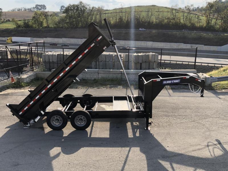 2022 SureTrac 7x14' 14000 Low Profile HD GOOSENECK Dump Trailer