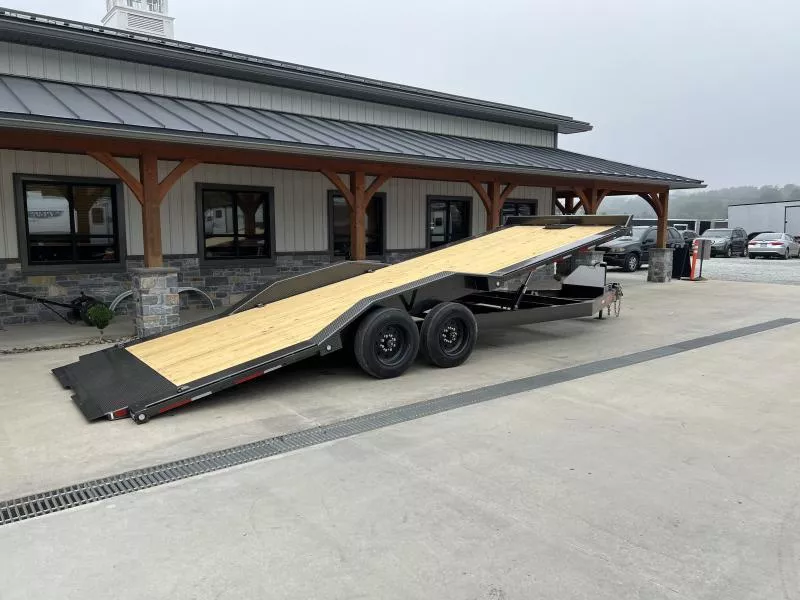2026 MAXXD 102x24' T8X Power Tilt Equipment Trailer 17500# GVW * DUAL PISTON * FULL FRAME TILT * 102" DECK/DRIVE OVER FENDERS * TORSION SUSPENSION * WIRELESS REMOTE * 12K JACK * WINCH PLATE * 12" O.C. CROSSMEMBERS * 8000LB AXLES * 17.5IN RUBBER