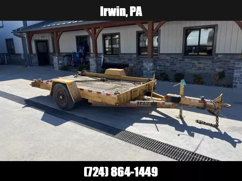 USED 6x12' Gravity Tilt Equipment Trailer 10000# GVW * ADJUSTABLE COUPLER * D-RINGS * DROP LEG JACK 1758206073