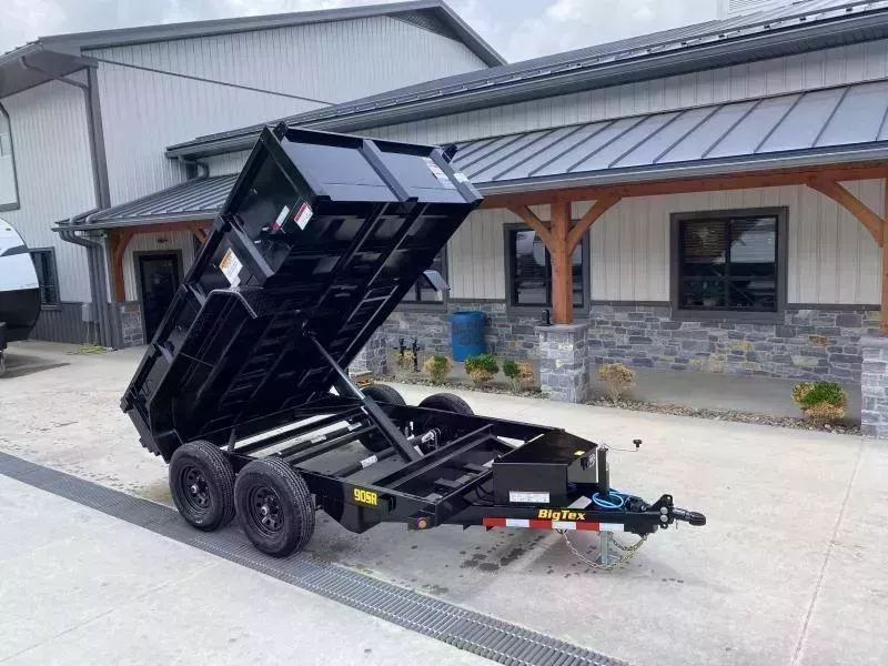 2026 Big Tex Trailers 90SR 6x10' Low Profile Dump Trailer 9990# GVW * UNDERMOUNT RAMPS * OVERSIZE PISTON * 6" TUBE FRAME * DROP LEG JACK * ADJUSTABLE COUPLER * UNDERMOUNT RAMPS * 20" SIDES * 110V CHARGER * TUBE TOPRAIL * 6" CHANNEL TONGUE