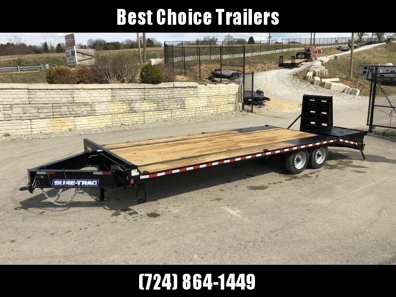 2021 Sure-Trac 102x25' HD Beavertail Deckover Trailer 22500# GVW * FULL WIDTH RAMPS * DUAL JACKS * TOOLBOX * DEXTER AXLES * 12" I-BEAM * PIERCED FRAME * RUBRAIL/STAKE POCKETS/PIPE SPOOLS/10 D-RINGS * CROSS TRAC BRACING * HD BEAVERTAIL 2021 Sure-Trac 102x25' HD Beavertail Deckover Trailer 22500# GVW * FULL WIDTH RAMPS * DUAL JACKS * TOOLBOX * DEXTER AXLES * 12" I-BEAM * PIERCED FRAME * RUBRAIL/STAKE POCKETS/PIPE SPOOLS/10 D-RINGS * CROSS TRAC BRACING * HD BEAVERTAIL