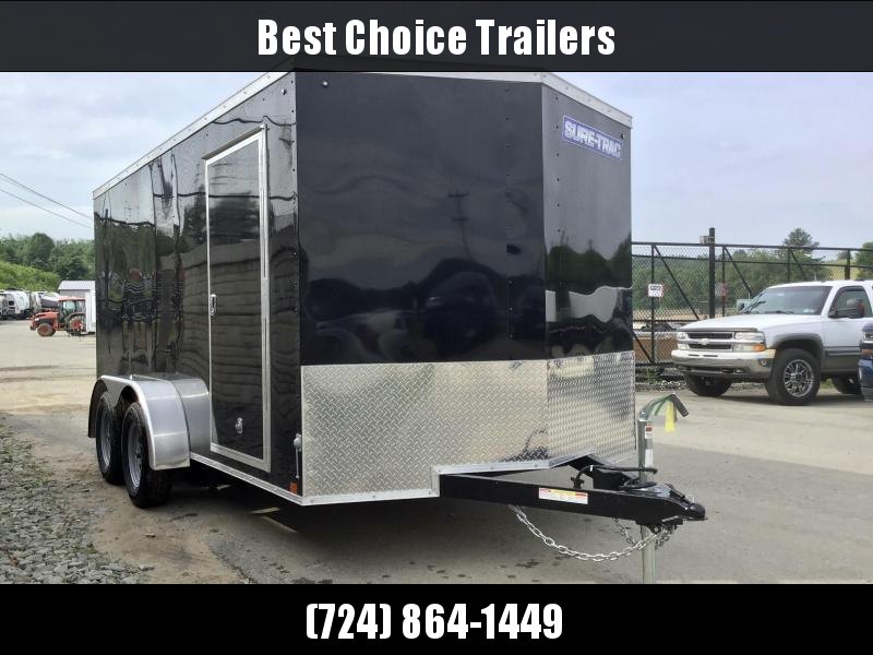 2020 Sure-Trac 7X14' Enclosed Cargo Trailer 7000# GVW * WHITE EXTERIOR * V-NOSE * RAMP DOOR * RV DOOR * 0.30 SEMI-SCREWLESS EXTERIOR * TUBE STUDS 2020 Sure-Trac 7X14' Enclosed Cargo Trailer 7000# GVW * WHITE EXTERIOR * V-NOSE * RAMP DOOR * RV DOOR * 0.30 SEMI-SCREWLESS EXTERIOR * TUBE STUDS
