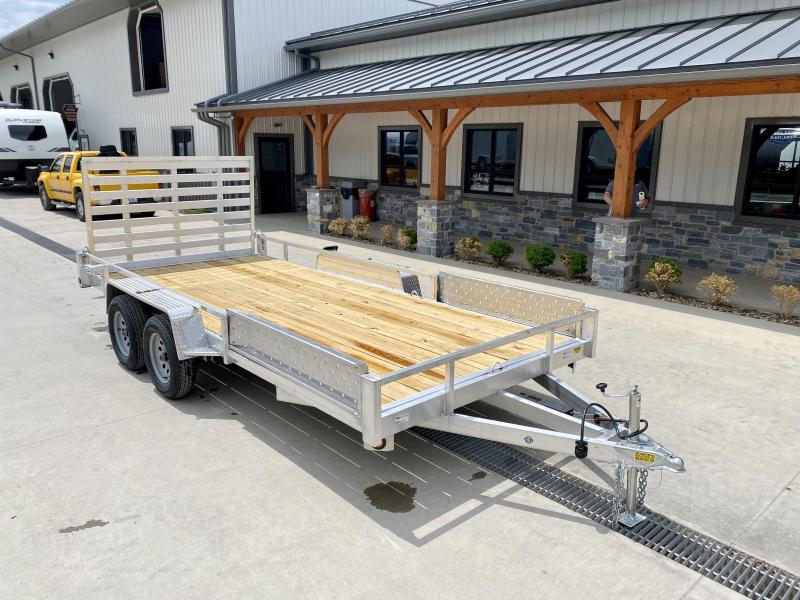 2022 QSA 7x16' Aluminum Utility Landscape Trailer 7000# GVW * ATV SIDE RAMPS * TUBE FRAME AND TONGUE * SPARE MOUNT * TIE DOWNS * 4' FOLD IN GATE * LED'S * FENDER GUSSETS * TUBE TOP RAIL * TUBE FRAME & TONGUE * CLEARANCE 2022 QSA 7x16' Aluminum Utility Landscape Trailer 7000# GVW * ATV SIDE RAMPS * TUBE FRAME AND TONGUE * SPARE MOUNT * TIE DOWNS * 4' FOLD IN GATE * LED'S * FENDER GUSSETS * TUBE TOP RAIL * TUBE FRAME & TONGUE * CLEARANCE