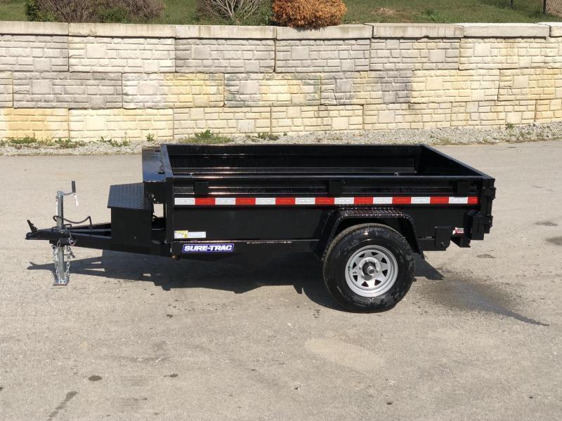 2021 Sure-Trac 5x8' Single Axle Dump Trailer 5000# GVW * COMBO DOORS * ADJUSTABLE COPUPLER * DROP LEG JACK * INTEGRATED KEYWAY * SPARE TIRE MOUNT * TARP PREP * D-RINGS * DIAMOND PLATE FENDERS * POWER UP/POWER DOWN * TRIPLE TUBE TONGUE * BULLET LED'S * RAD 2021 Sure-Trac 5x8' Single Axle Dump Trailer 5000# GVW * COMBO DOORS * ADJUSTABLE COPUPLER * DROP LEG JACK * INTEGRATED KEYWAY * SPARE TIRE MOUNT * TARP PREP * D-RINGS * DIAMOND PLATE FENDERS * POWER UP/POWER DOWN * TRIPLE TUBE TONGUE * BULLET LED'S * RAD