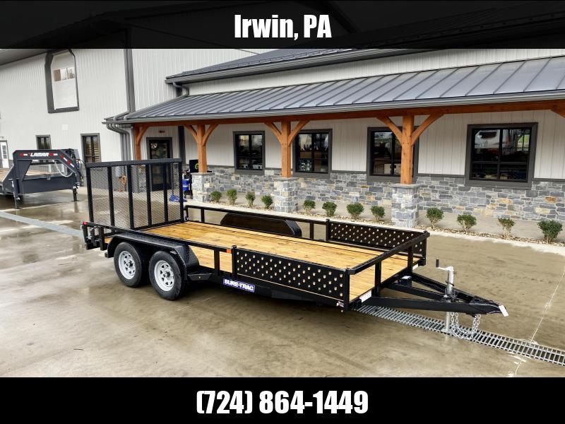 2023 Sure-Trac 7x14' Tube Top ATV Side Ramps Utility