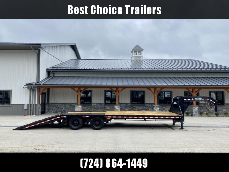2022 Ironbull 102x30' Gooseneck Deckover Hydraulic Dovetail Trailer 22000# GVW * DEXTER AXLES * HDSS SUSPENSION * SOLAR CHARGER * WIRELESS REMOTE * I-BEAM FRAME * TORQUE TUBE * UNDER FRAME BRIDGE * RUBRAIL/STAKE POCKETS/PIPE SPOOLS/D-RINGS * DUAL JACKS 2022 Ironbull 102x30' Gooseneck Deckover Hydraulic Dovetail Trailer 22000# GVW * DEXTER AXLES * HDSS SUSPENSION * SOLAR CHARGER * WIRELESS REMOTE * I-BEAM FRAME * TORQUE TUBE * UNDER FRAME BRIDGE * RUBRAIL/STAKE POCKETS/PIPE SPOOLS/D-RINGS * DUAL JACKS