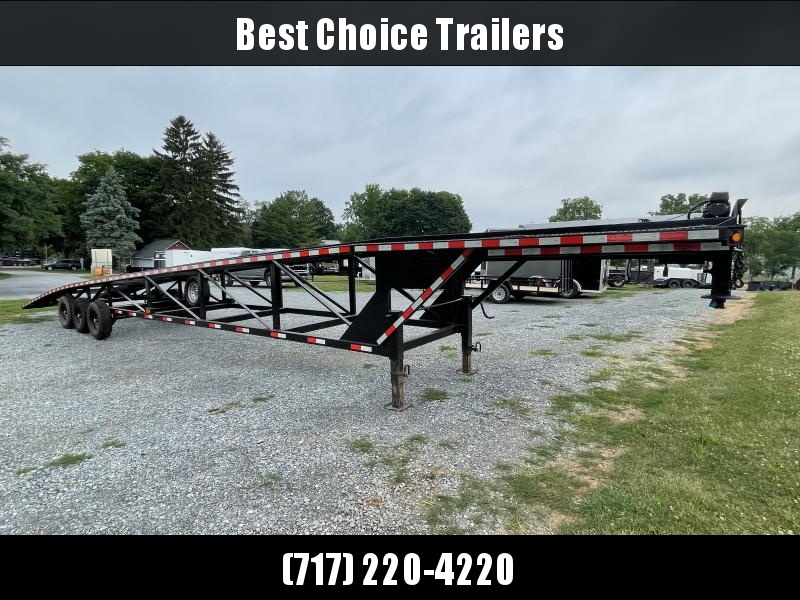 USED Kaufman Trailers 102x50' Wedge Car Hauler Trailer * ALUMINUM RAMPS * NEWER RUBBER * WINCH * SPARE TIRE USED Kaufman Trailers 102x50' Wedge Car Hauler Trailer * ALUMINUM RAMPS * NEWER RUBBER * WINCH * SPARE TIRE