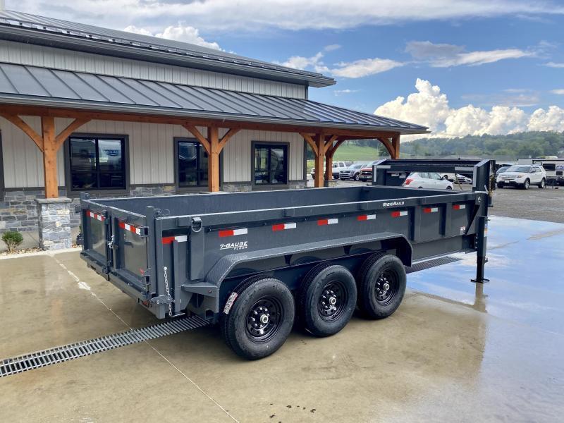 2023 Lamar 7x16' Gooseneck Dump Trailer 21000 GVW * 11TON 144" STROKE