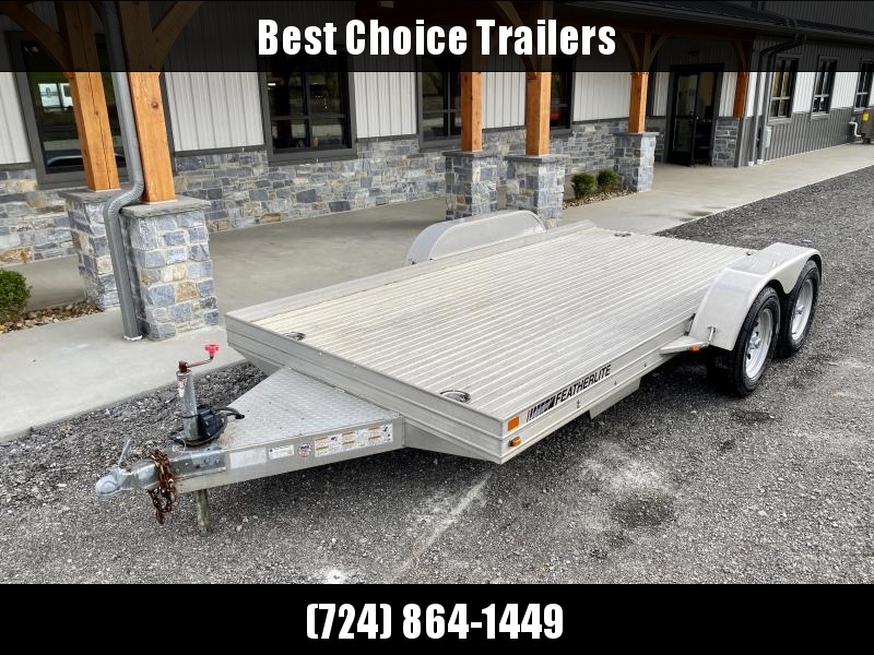 USED 2007 Featherlite 7x14' Aluminum Car Hauler 7000# GVW * SLIDE OUT RAMPS ALUMINUM DECK * REMOVEABLE FENDERS * SWIVEL D-RINGS USED 2007 Featherlite 7x14' Aluminum Car Hauler 7000# GVW * SLIDE OUT RAMPS ALUMINUM DECK * REMOVEABLE FENDERS * SWIVEL D-RINGS