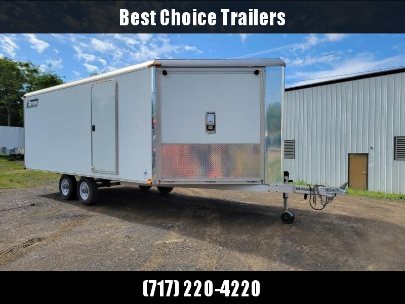 USED 2011 Triton 8.5x21' Aluminum All-Sport Trailer 7000# GVW * SNOWMOBILES * MOTORCYCLES * ATV'S * FINISHED WALLS AND CEILINGS * DEXTER TORSION * FRONT AND REAR RAMPS * PRESSURE TREATED PLYWOOD USED 2011 Triton 8.5x21' Aluminum All-Sport Trailer 7000# GVW * SNOWMOBILES * MOTORCYCLES * ATV'S * FINISHED WALLS AND CEILINGS * DEXTER TORSION * FRONT AND REAR RAMPS * PRESSURE TREATED PLYWOOD