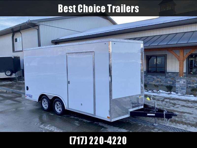 2022 Sure-Trac 8.5x16' Enclosed Cargo Trailer 7000# GVW * WHITE * 7' INTERIOR HEIGHT * PRO SERIES * TORSION * BACKUP LIGHTS * SCREWLESS * 1 PIECE ALUMINUM ROOF * TUBE STUDS * ALUMINUM WHEELS 2022 Sure-Trac 8.5x16' Enclosed Cargo Trailer 7000# GVW * WHITE * 7' INTERIOR HEIGHT * PRO SERIES * TORSION * BACKUP LIGHTS * SCREWLESS * 1 PIECE ALUMINUM ROOF * TUBE STUDS * ALUMINUM WHEELS
