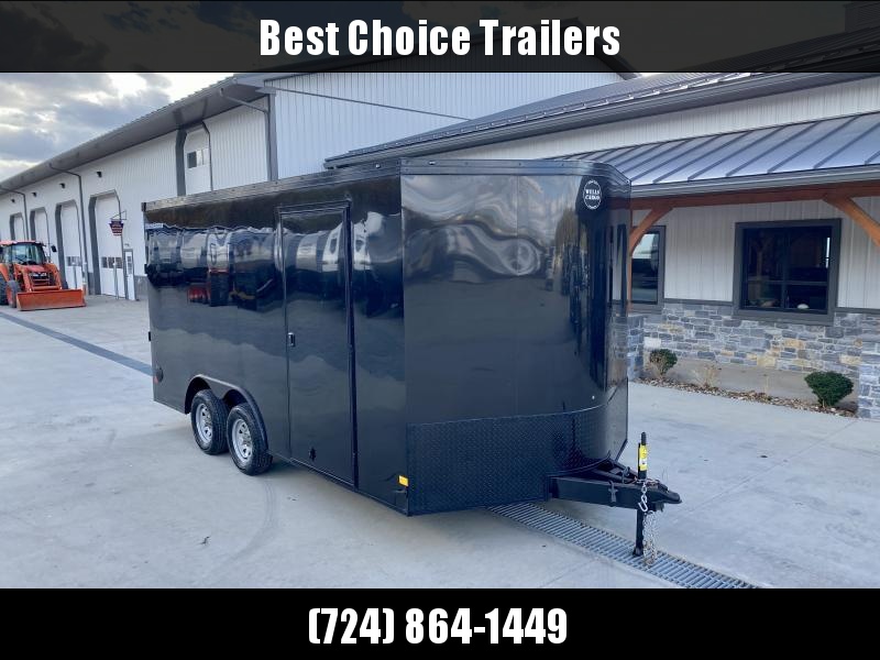 2022 Wells Cargo 8.5x16' Enclosed Car Hauler Trailer 7000# GVW * BLACK * BLACKOUT PACKAGE * 7' INTERIOR HEIGHT * D-RINGS * 1-PC ROOF * RV SIDE DOOR * 16" OC * 3/4" FLOOR * VENTS 2022 Wells Cargo 8.5x16' Enclosed Car Hauler Trailer 7000# GVW * BLACK * BLACKOUT PACKAGE * 7' INTERIOR HEIGHT * D-RINGS * 1-PC ROOF * RV SIDE DOOR * 16" OC * 3/4" FLOOR * VENTS