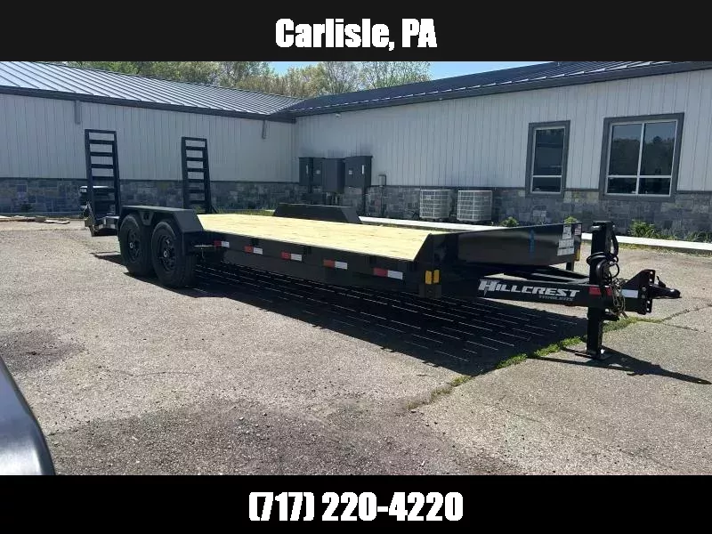 2026 Hillcrest Trailers 7x22 Equipment Trailer 14000 GVW * HD RAMPS * D-RINGS/STAKE POCKETS * ADJUSTABLE COUPLER * 12K JACK * CHARCOAL POWDER COAT 1759632444