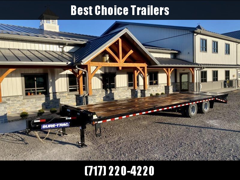 2021 Sure-Trac 102x30' HD Beavertail Deckover Trailer 22500# GVW * PAVER SPECIAL * FULL WIDTH RAMPS * OAK BEAVERTAIL/DECK/RAMPS * DEXTER AXLES * DUAL JACKS * MUD FLAPS * EXTRA D-RINGS * INTEGRATED TOOLBOX * PIERCED FRAME 2021 Sure-Trac 102x30' HD Beavertail Deckover Trailer 22500# GVW * PAVER SPECIAL * FULL WIDTH RAMPS * OAK BEAVERTAIL/DECK/RAMPS * DEXTER AXLES * DUAL JACKS * MUD FLAPS * EXTRA D-RINGS * INTEGRATED TOOLBOX * PIERCED FRAME