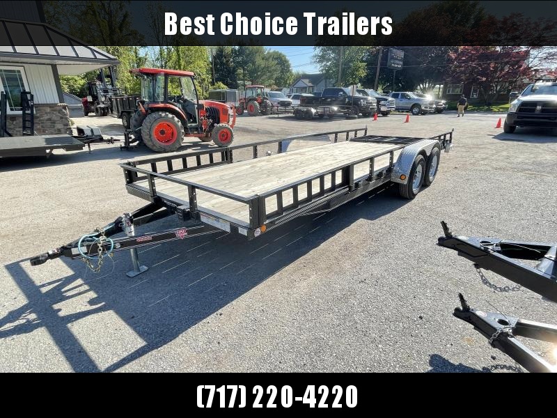 USED 2020 PJ 7x20' Tandem Axle Utility Landscape Trailer 9990# GVW * ATV RAMPS * SLIPPER SPRINGS * FOLD IN GATE * REMOVEABLE SIDES * CHANNEL FRAME USED 2020 PJ 7x20' Tandem Axle Utility Landscape Trailer 9990# GVW * ATV RAMPS * SLIPPER SPRINGS * FOLD IN GATE * REMOVEABLE SIDES * CHANNEL FRAME