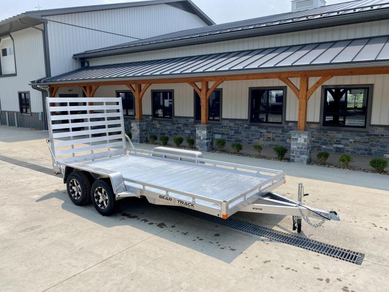 2022 Bear Track 7x16' Aluminum Utility Landscape Trailer 7000# GVW * EXTRUDED ALUMINUM FLOOR * TORSION SUSPENSION * ALUMINUM WHEELS * BI FOLD GATE 2022 Bear Track 7x16' Aluminum Utility Landscape Trailer 7000# GVW * EXTRUDED ALUMINUM FLOOR * TORSION SUSPENSION * ALUMINUM WHEELS * BI FOLD GATE