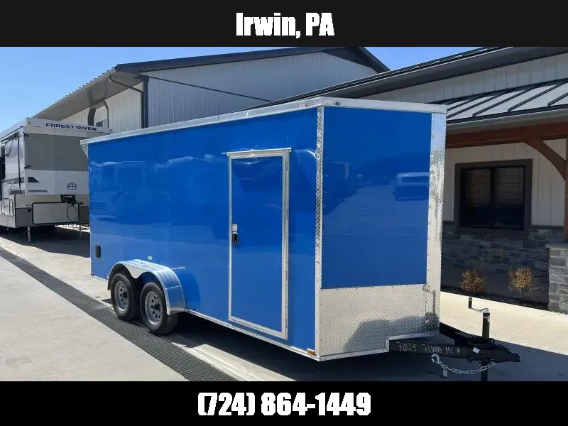 2026 Quality 7x16' Tandem Axle Enclosed Cargo Trailer 7000# GVW * 7 ...