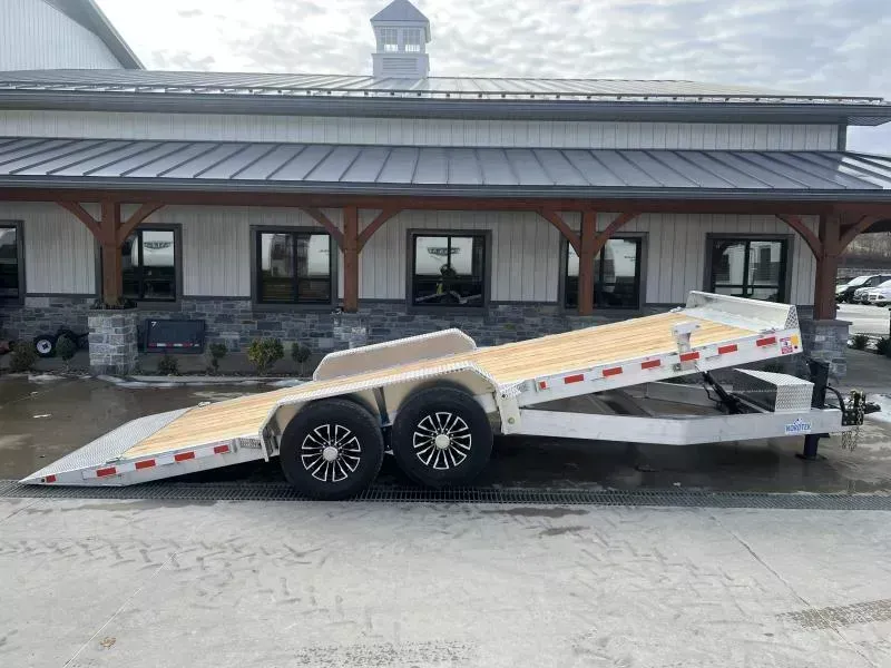 2026 Nordtek 7x24' Aluminum Power Tilt Equipment Trailer 16000# GVW * 8000# AXLES * POWER TILT * ALUMINUM TOOLBOX * 8" CHANNEL TONGUE FRAME * ALUMINUM WHEELS * 12K DROP JACK * ADJUSTABLE COUPLER * 4" CHANNEL CROSSMEMBERS