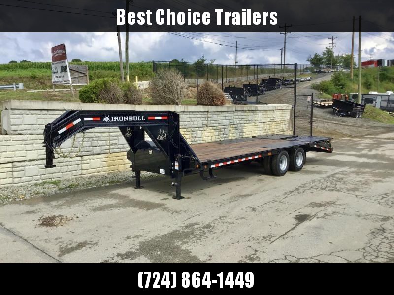 2021 Ironbull 102x36' Gooseneck Beavertail Deckover Trailer 22000# GVW * DEXTER 10K AXLES * HDSS SUSPENSION * FULL WIDTH RAMPS * PIERCED FRAME * SPARE TIRE * UNDER FRAME BRIDGE * RUBRAIL/STAKE POCKETS/PIPE SPOOLS/D-RINGS * DUAL JACKS 2021 Ironbull 102x36' Gooseneck Beavertail Deckover Trailer 22000# GVW * DEXTER 10K AXLES * HDSS SUSPENSION * FULL WIDTH RAMPS * PIERCED FRAME * SPARE TIRE * UNDER FRAME BRIDGE * RUBRAIL/STAKE POCKETS/PIPE SPOOLS/D-RINGS * DUAL JACKS