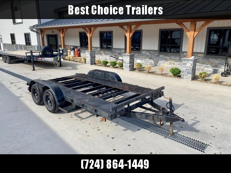 USED International 7x14' Open Deck Steel Car Hauler 7000# GVW * SLIDE IN RAMPS * STAKE POCKETS USED International 7x14' Open Deck Steel Car Hauler 7000# GVW * SLIDE IN RAMPS * STAKE POCKETS