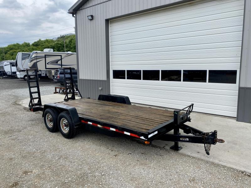 USED 2005 Quality 7x18' Equipment Trailer 10000# GVW * STAND UP RAMPS * STAKE POCKETS * ADJUSTABLE PINTLE COUPLER * 12K DROP LEG JACK * USED 2005 Quality 7x18' Equipment Trailer 10000# GVW * STAND UP RAMPS * STAKE POCKETS * ADJUSTABLE PINTLE COUPLER * 12K DROP LEG JACK *