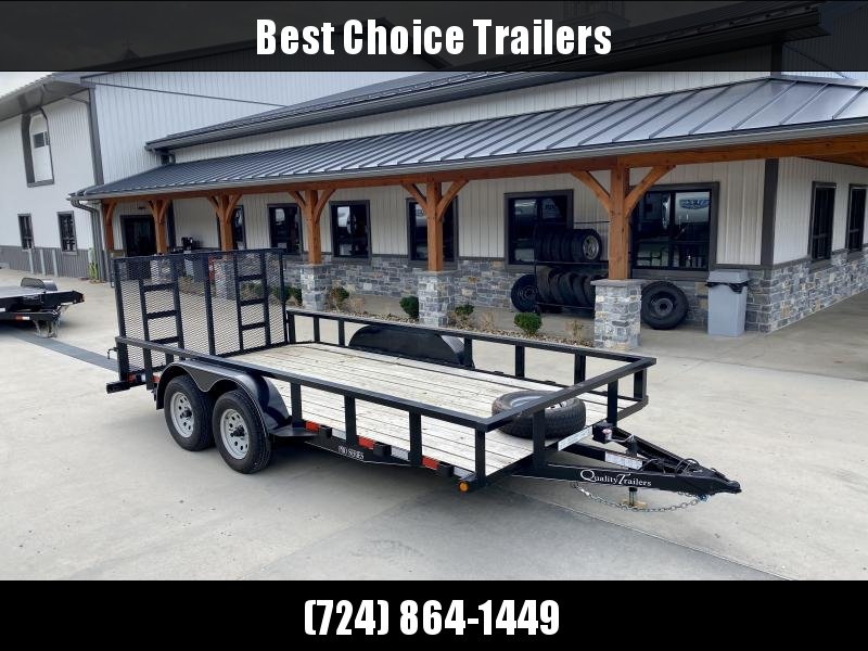 USED 2020 Quality Trailers 7x16' Landscape Utility Trailer 7000# GVW * SWIVEL JACK * 2' BEAVERTAIL * TUBE TOP RAIL * STAKE POCKETS * HD RAMP GATE * SPRING ASSIST USED 2020 Quality Trailers 7x16' Landscape Utility Trailer 7000# GVW * SWIVEL JACK * 2' BEAVERTAIL * TUBE TOP RAIL * STAKE POCKETS * HD RAMP GATE * SPRING ASSIST
