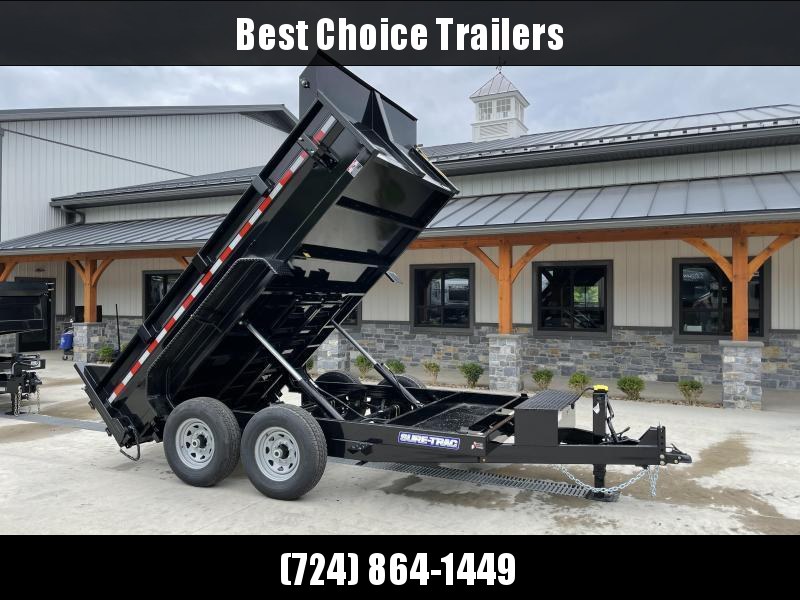 2022 Sure-Trac 7x12' Dump Trailer 14000# GVW * TARP KIT * DUAL PISTON * FRONT/REAR BULKHEAD * INTEGRATED KEYWAY * 2' SIDES * UNDERBODY TOOL TRAY * ADJUSTABLE COUPLER * 110V CHARGER * UNDERMOUNT RAMPS * COMBO GATE 2022 Sure-Trac 7x12' Dump Trailer 14000# GVW * TARP KIT * DUAL PISTON * FRONT/REAR BULKHEAD * INTEGRATED KEYWAY * 2' SIDES * UNDERBODY TOOL TRAY * ADJUSTABLE COUPLER * 110V CHARGER * UNDERMOUNT RAMPS * COMBO GATE