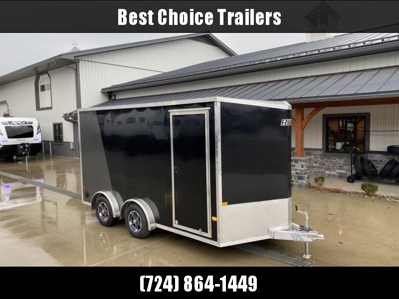 2022 EZ Hauler 7.5x14' Aluminum Enclosed Motorcycle Trailer 7000# GVW * UTV PACKAGE 7' HEIGHT * BLACK + CHARCOAL 2-TONE * VINYL WALLS * RAMP DOOR * 16" O/C * SCREWLESS * 1 PC ROOF * TORSION AXLES * SPREAD AXLE * SLIDE TRACK * CLEARANCE 2022 EZ Hauler 7.5x14' Aluminum Enclosed Motorcycle Trailer 7000# GVW * UTV PACKAGE 7' HEIGHT * BLACK + CHARCOAL 2-TONE * VINYL WALLS * RAMP DOOR * 16" O/C * SCREWLESS * 1 PC ROOF * TORSION AXLES * SPREAD AXLE * SLIDE TRACK * CLEARANCE