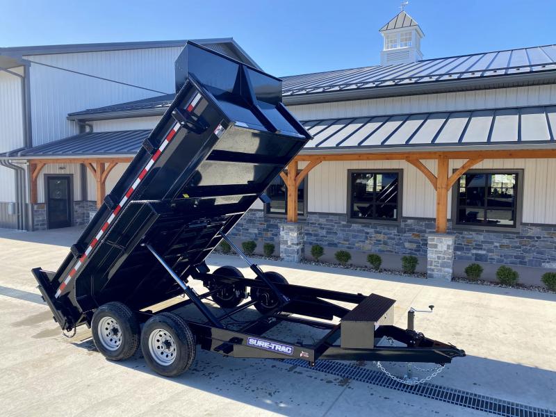 2021 Sure-Trac 7x12' Dump Trailer 9900# GVW * DUAL PISTON * 2' SIDES * UNDERMOUNT RAMPS * COMBO GATE * 7K DROP LEG JACK * FRONT/REAR BULKHEAD * INTEGRATED KEYWAY * SPARE MOUNT * DOUBLE BROKE FENDERS * 4" TUBE BEDFRAME * TRIPLE TUBE TONGUE 2021 Sure-Trac 7x12' Dump Trailer 9900# GVW * DUAL PISTON * 2' SIDES * UNDERMOUNT RAMPS * COMBO GATE * 7K DROP LEG JACK * FRONT/REAR BULKHEAD * INTEGRATED KEYWAY * SPARE MOUNT * DOUBLE BROKE FENDERS * 4" TUBE BEDFRAME * TRIPLE TUBE TONGUE