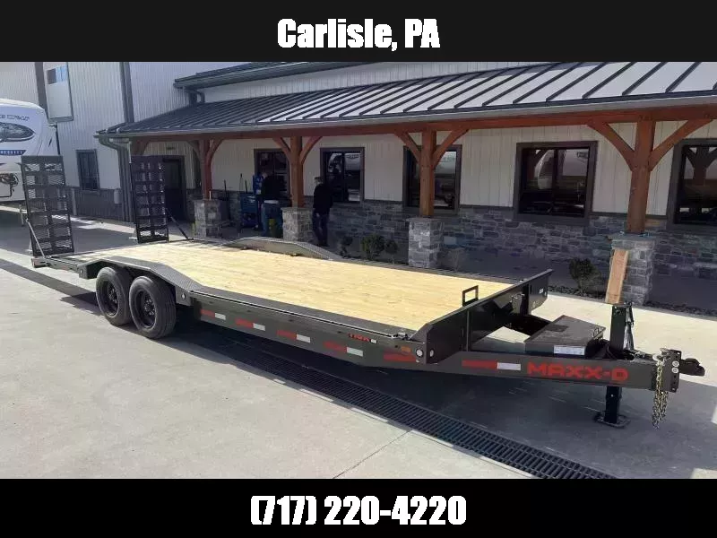 2026 MAXXD 102x22' H6X Equipment Trailer 14000# GVW * DEXTER AXLES * STAND UP DELUXE RAMPS * RUBRAIL/STAKE POCKETS/D-RINGS * WINCH PLATE * 4 EXTRA D-RINGS * TOOLBOX 1761879247