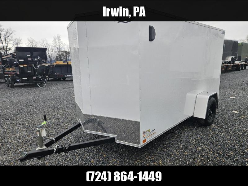 2025 ITI Cargo 6x12' Enclosed Cargo Trailer 2990# GVW * WHITE EXTERIOR * .030 SEMI-SCREWLESS EXTERIOR * RV DOOR * 1 PC ALUMINUM ROOF * TRUCKBED LINER ON TONGUE AND SILLS * UNDERCOATED * VAPOR BARRIER 1750183927