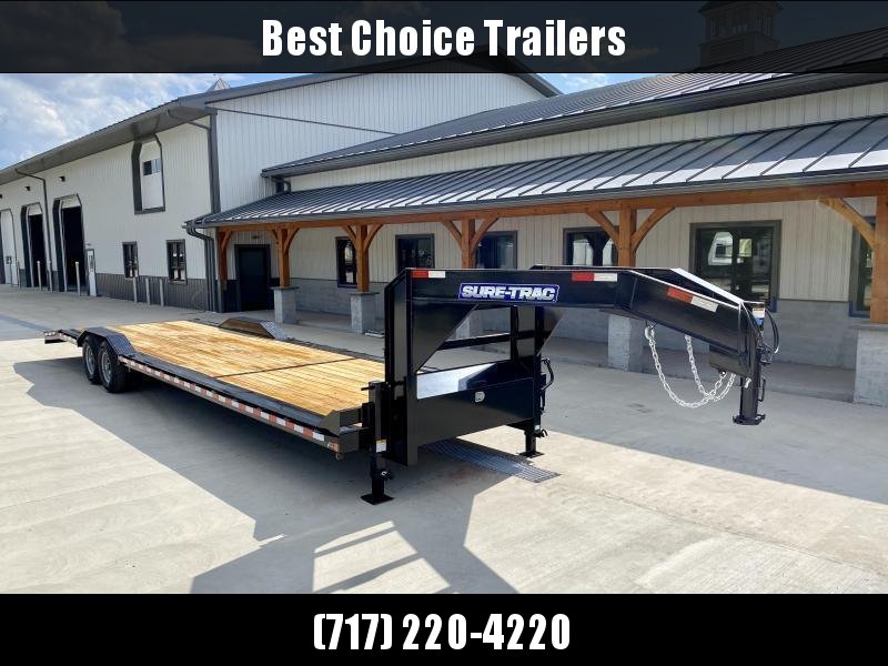 2023 SureTrac 102x34' Gooseneck Car Hauler Equipment Trailer 14000