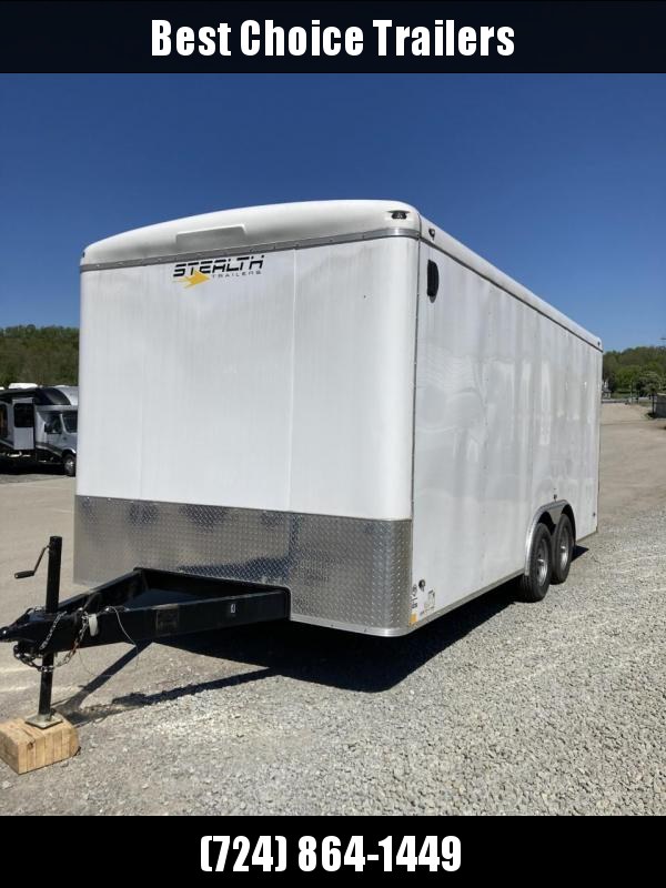 USED 2019 Stealth Trailers 8.5x18' Enclosed Cargo Trailer 7000# GVW * SEMI-SCREWLESS * ONE PIECE ROOF * ROUND TOP USED 2019 Stealth Trailers 8.5x18' Enclosed Cargo Trailer 7000# GVW * SEMI-SCREWLESS * ONE PIECE ROOF * ROUND TOP