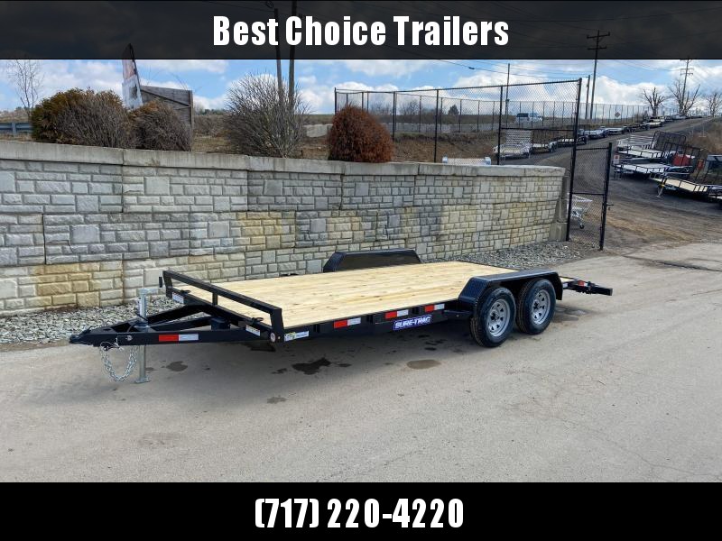 2021 Sure-Trac 7x18 Wood Deck Car Hauler 7000# GVW * REAR SLIDE OUT PUNCH PLATE FINGERJOINTED RAMPS * DIAMOND PLATE FENDERS * SEALED WIRING HARNESS * SET BACK JACK * STAKE POCKETS/D-RINGS * DIAMOND PLATE DOVETAIL 2021 Sure-Trac 7x18 Wood Deck Car Hauler 7000# GVW * REAR SLIDE OUT PUNCH PLATE FINGERJOINTED RAMPS * DIAMOND PLATE FENDERS * SEALED WIRING HARNESS * SET BACK JACK * STAKE POCKETS/D-RINGS * DIAMOND PLATE DOVETAIL
