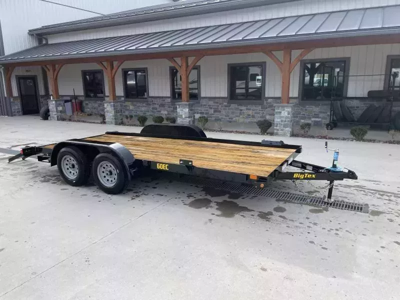 2026 Big Tex Trailers 60EC 7x16' Car Hauler Trailer 6000# GVW * 2-AXLE BRAKES * 5" FRAME * DEXTER AXLES * REMOVABLE FENDERS